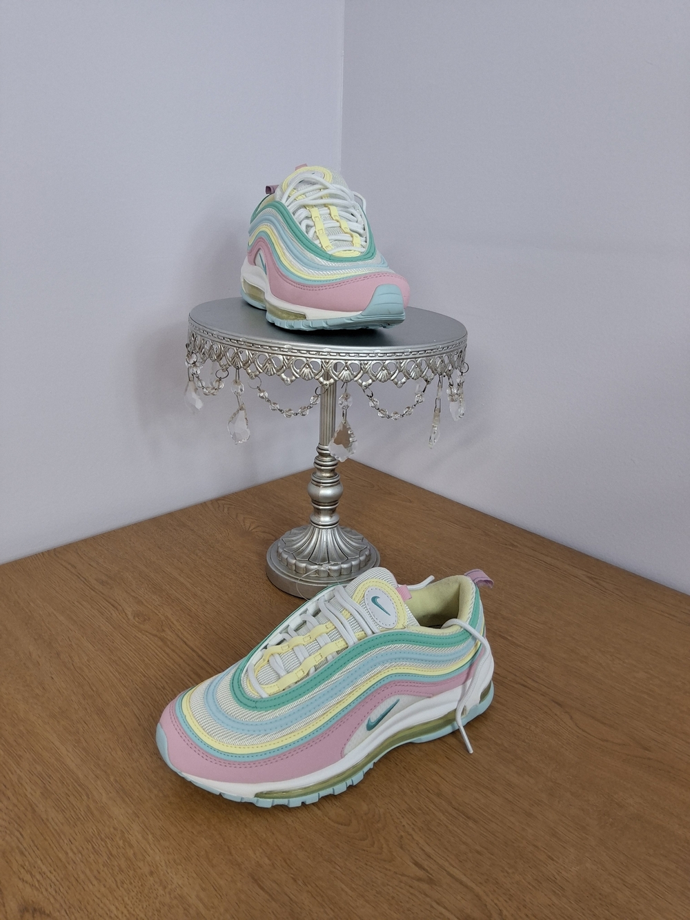 Womens Nike Air Max 97 Easter/Pastel Colors Multicolor Low Top Lace-up Size 8 - Picture 1 of 10